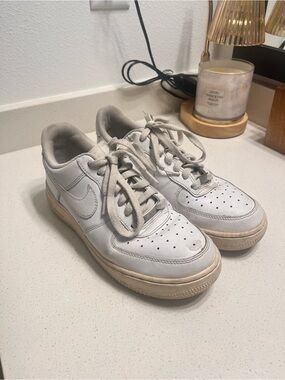 Nike White Low-Top Sneakers with Cream Soles